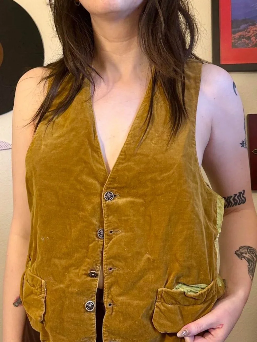 Handmade Reversible Retro Vest